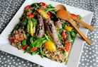 Eggplant Delight Quinoa Salad